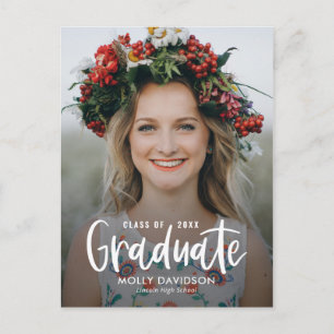 Briefkaart schattig Afstuderen bekendmaking