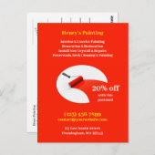 Briefkaart schilderen (Voorkant / Achterkant)