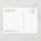 BRIEFKAART SCHOEPFLE GARDEN (OHIO) (Achterkant)
