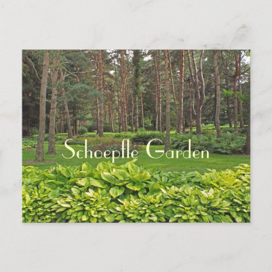 BRIEFKAART SCHOEPFLE GARDEN (OHIO) (Voorkant)