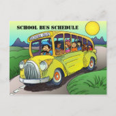 BRIEFKAART SCHOOL BUS ROUTE SCHEDUT PARENTERREMIND (Voorkant)