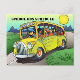 BRIEFKAART SCHOOL BUS ROUTE SCHEDUT PARENTERREMIND