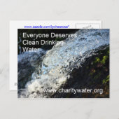 Briefkaart schoon water (Voorkant / Achterkant)