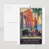 Briefkaart Schotse Vintage Travel (Voorkant / Achterkant)