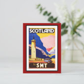 Briefkaart Scotland Groeten Vintage (Staand voorkant)