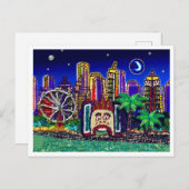 Briefkaart Sequin Art Luna Moon Australië (Voorkant / Achterkant)