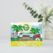 Briefkaart Sequin Bondi Beach Sydney Australië (Staand voorkant)