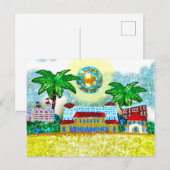 Briefkaart Sequin Bondi Beach Sydney Australië (Voorkant / Achterkant)