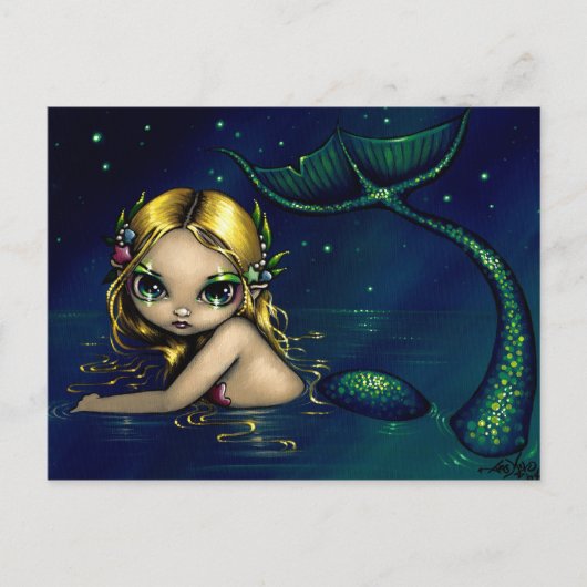briefkaart "Shimmering Mermaid" (Voorkant)