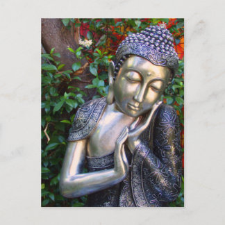 Briefkaart | Silver Buddha