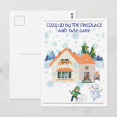 BRIEFKAART SNEEUWTIJD (Voorkant / Achterkant)