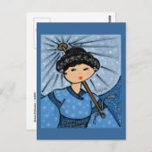 Briefkaart Snow Princess (Voorkant / Achterkant)