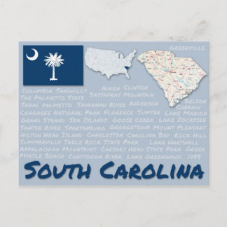Briefkaart "South Carolina"