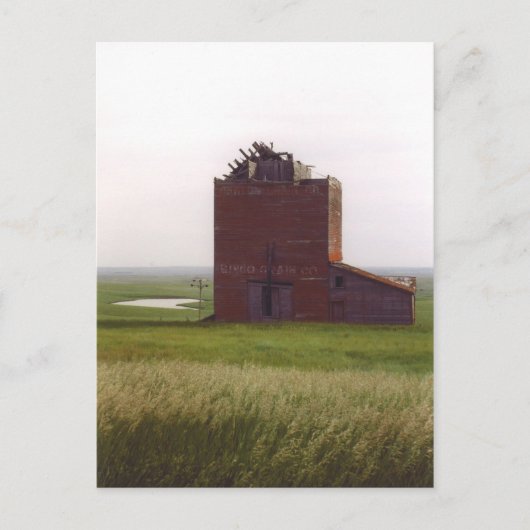 Briefkaart South Dakota Grain Elevator (Voorkant)