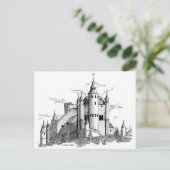 Briefkaart - Spaans kasteel (Staand voorkant)