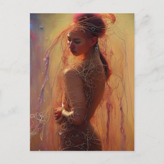 Briefkaart Spaghetti Clothing Model (Voorkant)