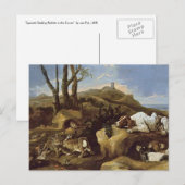 Briefkaart: Spanjaarden Stalken Konijnen in de Dui Briefkaart (Voorkant / Achterkant)