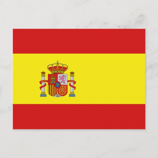 Briefkaart Spanje-vlag (Voorkant)