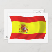 Briefkaart Spanje-vlag (Voorkant / Achterkant)