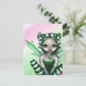 briefkaart "Spearmint Sprite" (Staand voorkant)
