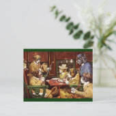 Briefkaart speelkaarten voor honden (Staand voorkant)