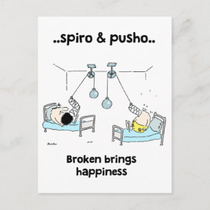 Briefkaart Spiro & Pusho Broken Motivatie offertes