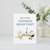 Briefkaart Spiro & Pusho Teamwork Quotes (Staand voorkant)
