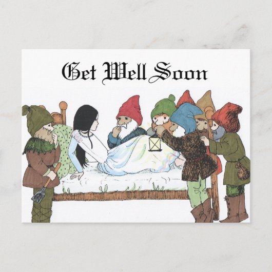 Briefkaart  Sprookje Antiek Afbeelding (Voorkant)