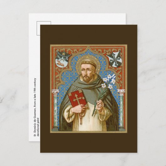 Briefkaart St. Dominic de Guzman (BK 011) (Voorkant / Achterkant)