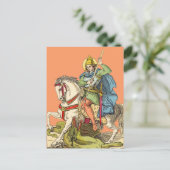 Briefkaart St. George on Horseback (BS 01) (Staand voorkant)