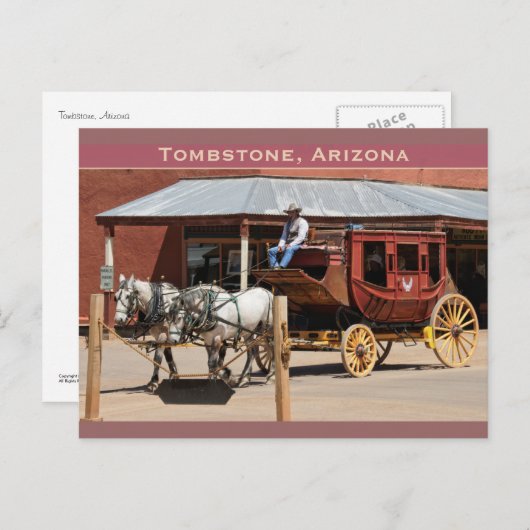 Briefkaart: Stagecoach Ride #1 Briefkaart (Voorkant / Achterkant)