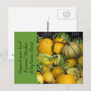 Briefkaart - Steun Boerenmarkt - Squash