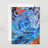 Briefkaart Stormy Waters (Voorkant / Achterkant)