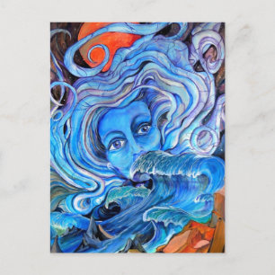 Briefkaart Stormy Waters