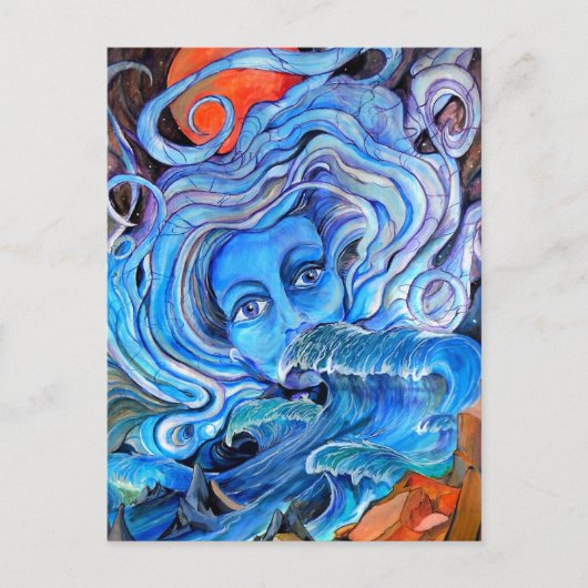 Briefkaart Stormy Waters (Voorkant)