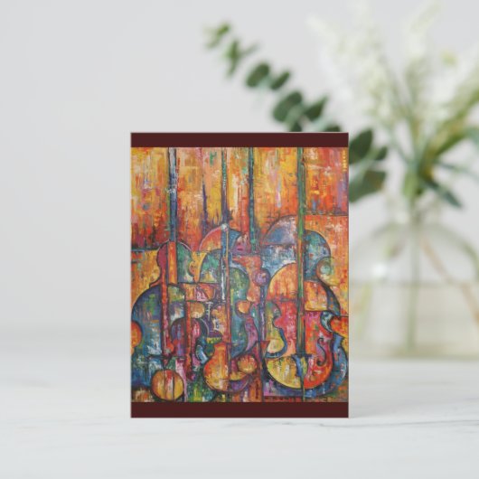 Briefkaart Stringel Instruments (Staand voorkant)