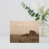 Briefkaart Sunset Beach North Carolina (Staand voorkant)
