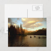 briefkaart "Sunset Lake" (Voorkant / Achterkant)