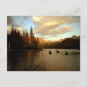 briefkaart "Sunset Lake"