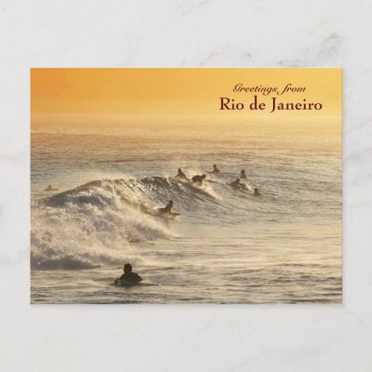 briefkaart "Surfers, Rio de Janeiro" (Voorkant)
