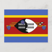 Briefkaart Swaziland-vlag (Voorkant)