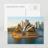 Briefkaart | Sydney Opera House Australië (Voorkant / Achterkant)