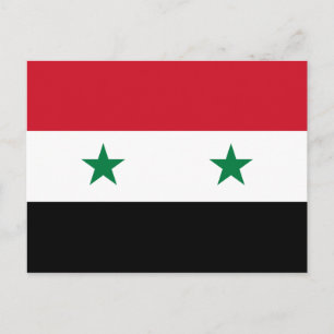 Briefkaart Syrische vlag