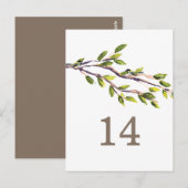 Briefkaart Tabelnummer geborstelde takken (Voorkant / Achterkant)