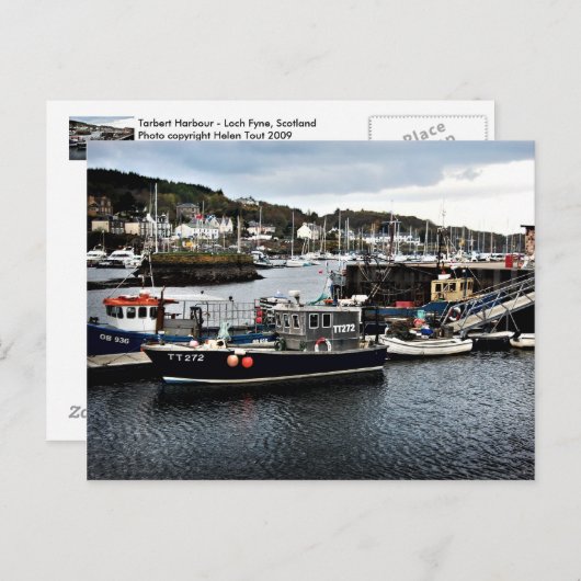 Briefkaart Tarbert Harbour (Voorkant / Achterkant)