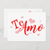 Briefkaart - Te Amo (Voorkant / Achterkant)