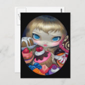 briefkaart "Tea Party Trees" (Voorkant / Achterkant)