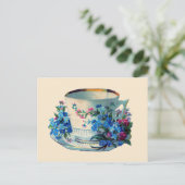 BRIEFKAART : TEACUP (Staand voorkant)