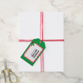 Briefkaart - Tel de dagen tot Kerstmis Cadeaulabel (Met Touw)