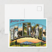 Briefkaart Tennessee Vintage Travel (Voorkant / Achterkant)